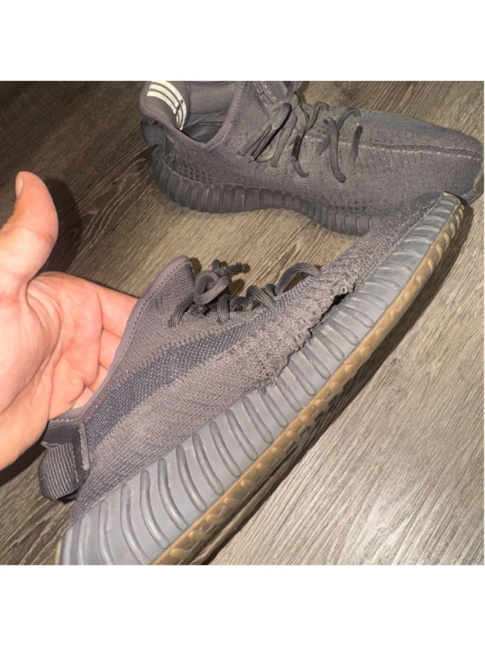 Adidas Yeezy Boost 350 V2 Sneakers Black and Brown Size 9 Beaters